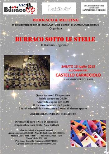 torneo Sotto Le Stelle All Ombra Del Castello Caracciolo sammichele Di Bari - 13 Luglio 2013 Ore 20,00